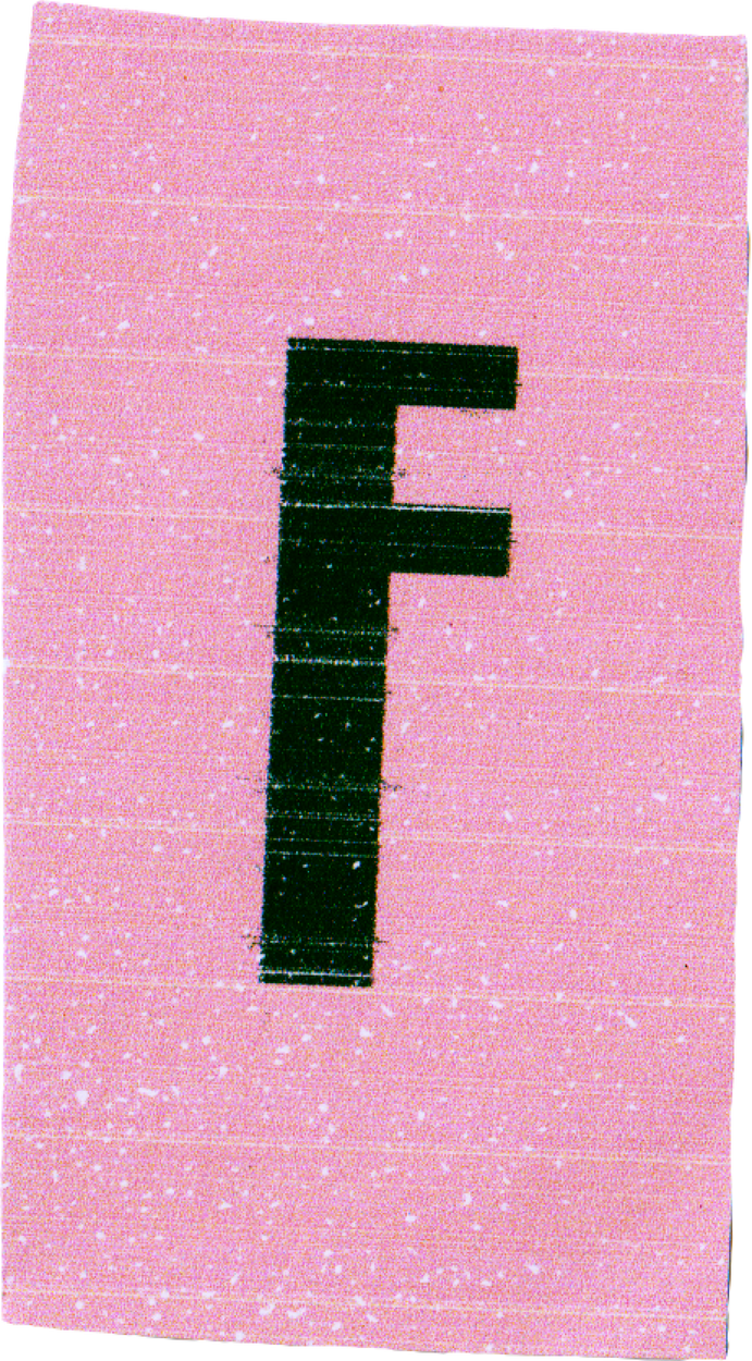 DIY Zine Modular Letter F